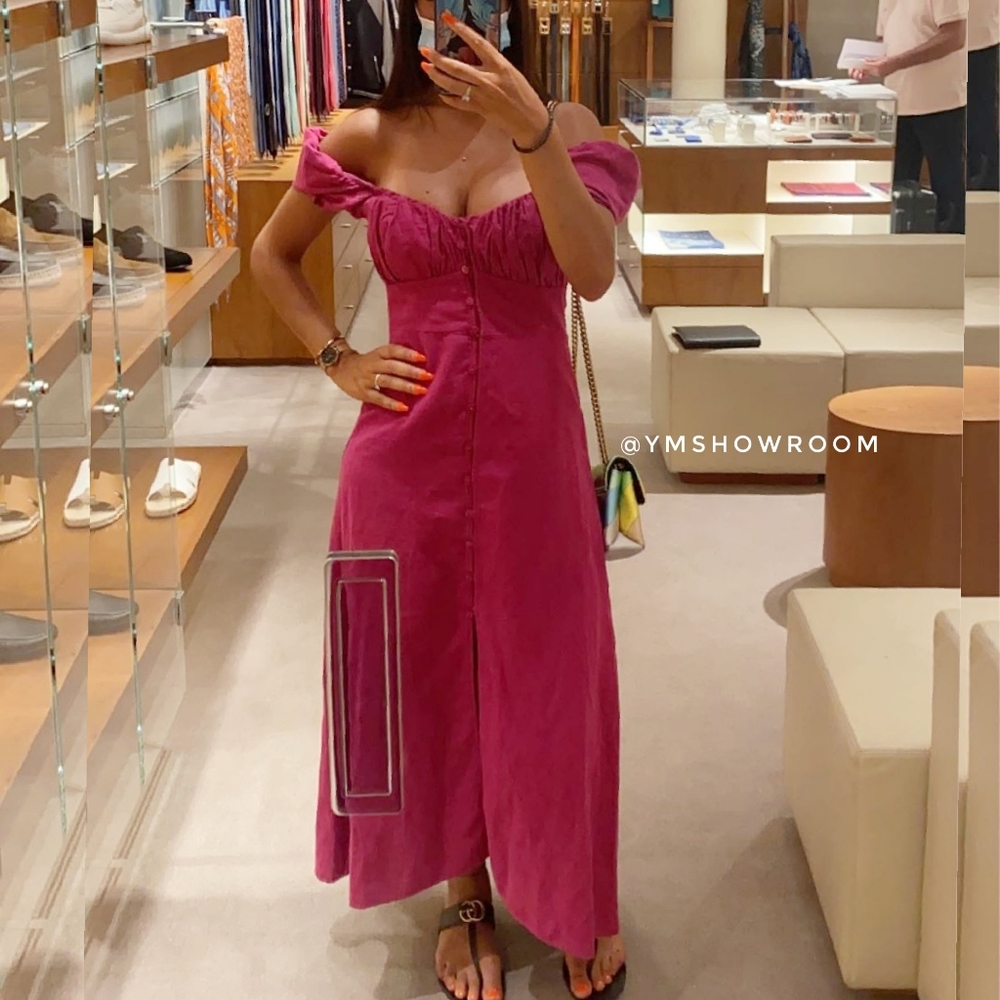 ZARA Linen midi dress - Picture 6 of 13